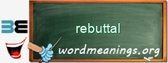 WordMeaning blackboard for rebuttal